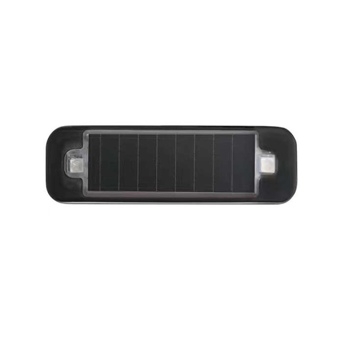 Solar Warning Light Anti-rear Collision LED Flashing Light(Symphony Vibration Sensor+Black)