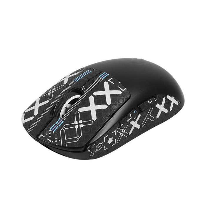 For Logitech GPW 2-Generation Mouse Anti-Slip Stickers Absorb Sweat Paste, Color: Black Print Hal...