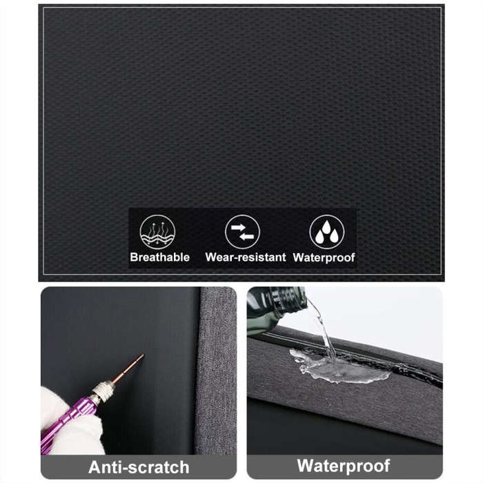 15 inch Large-Capacity Waterproof Business Commuter Laptop Backpack with USB Port(Simplified Black)