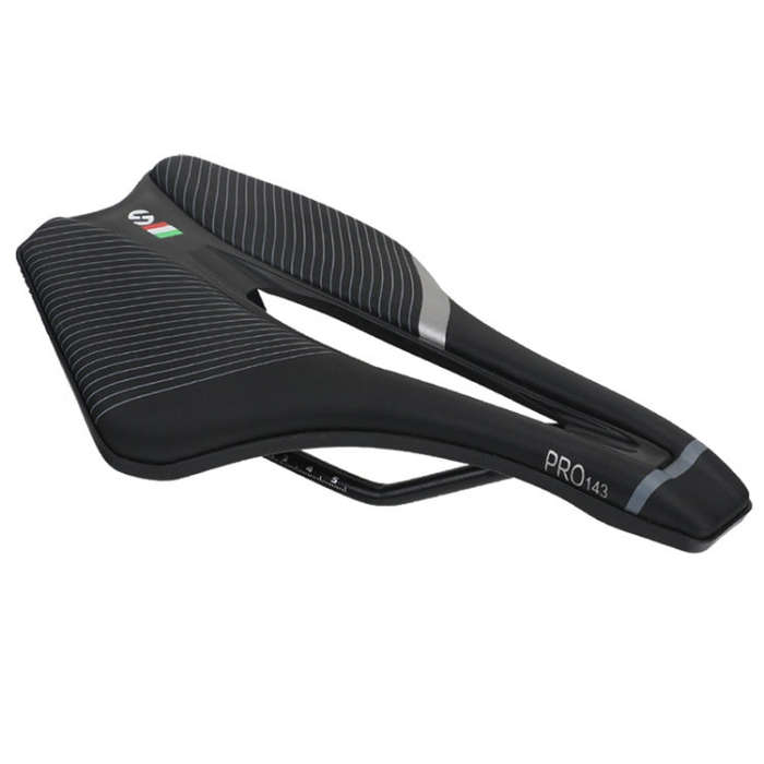 TOSEEK Bicycle Shock-absorbing Comfortable Widened Saddle(Silver)