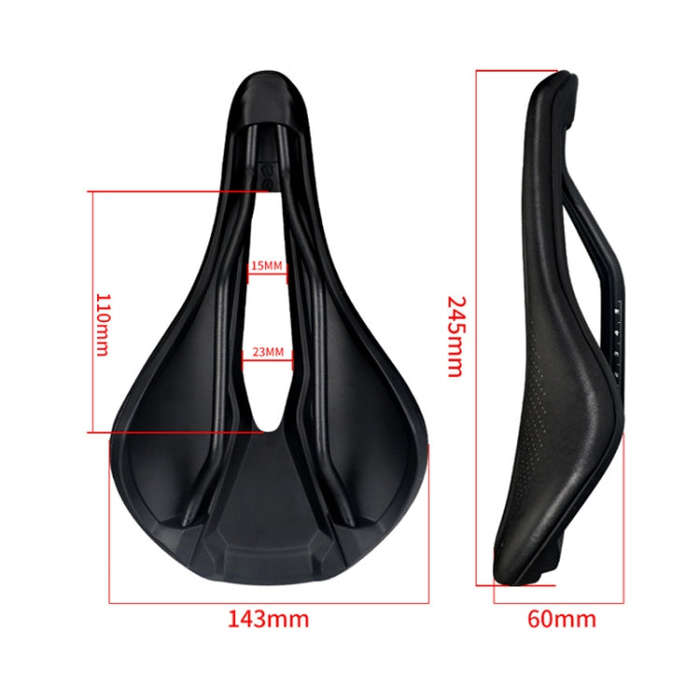 TOSEEK Bicycle Wide Seat Cushion Shock Absorption Comfortable Saddle, Color: Green