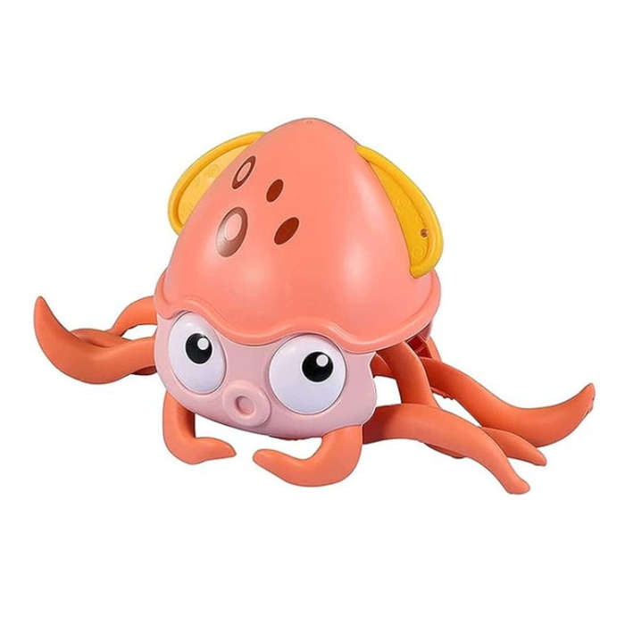 Children Electrical Sensor Octopus Toy Automatic Obstacle Avoidance Sound Light Crawling Quirky T...