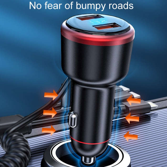 Vehicle Mini Fast Charging Charger Car One To Three Cigarette Lighter, Model: Premium Version