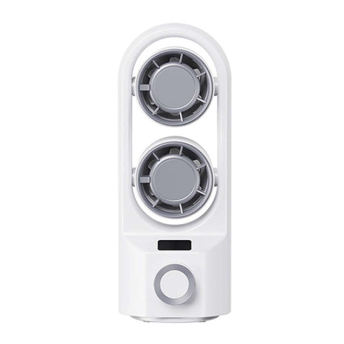 Intelligent Digital Display 100-Speed Stepless Speed Desktop Shaking Head Tower Fan(White)