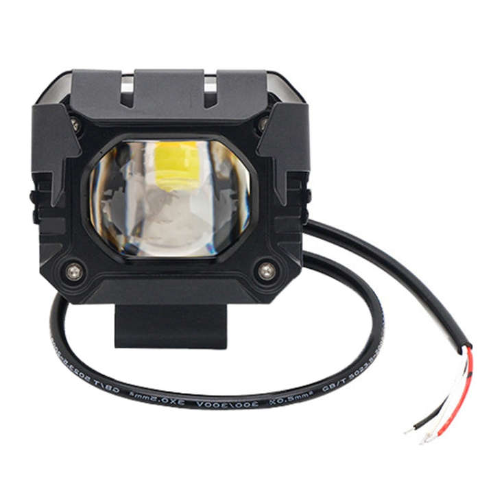 Motorcycle Strong Light With Lens Spotlight Electrical Bike Conversion Spotlight Paving Light(Whi...