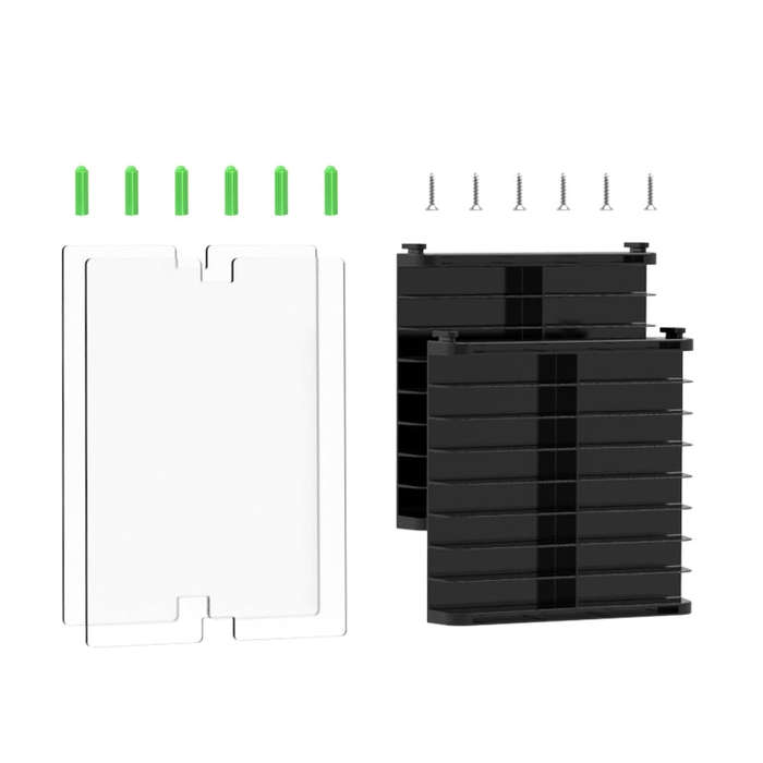 Game Card CD Disk Storage Bracket Wall Mounted Storage CD Case(Black)