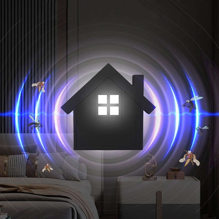 LJ-MWQ USB Plug Ultrasonic Night Light Mosquito Repellent Household Indoor Mosquito Repellent Lam...
