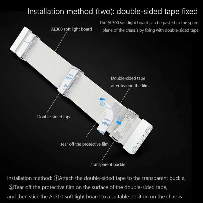AOSOR AL300 Computer Glow Line ARGB Neon Cable Motherboard Chassis Light Strip Light Board Decora...