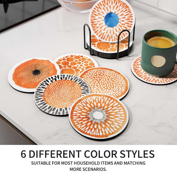 Heat-insulating Coasters Anti-scalding High Temperature Resistant Table Mat, Style: D(15x15cm)