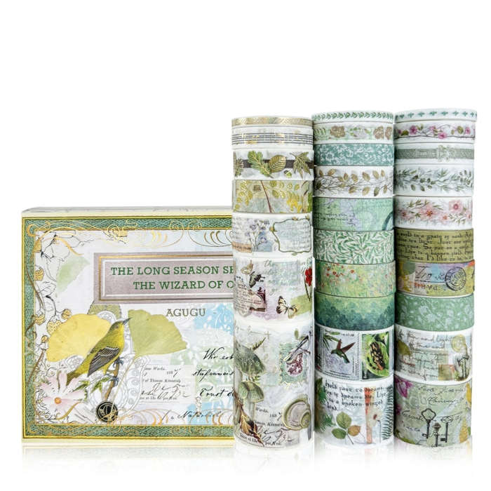 27rolls /Box Long Season Washi Tape DIY Scrapbook Stickers(Wild Adventure)