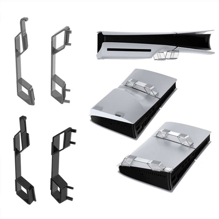 For Sony PS5 Slim DOBE TP5-3582 Game Console Horizontal Storage Holder(Transparent)