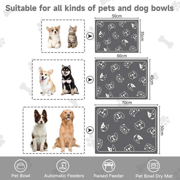 Pet Floor Mat Anti-Tear And Bite Absorbent Feeding Mat Sleeping Anti-Slip Dog Nest Pad, Style: Ca...