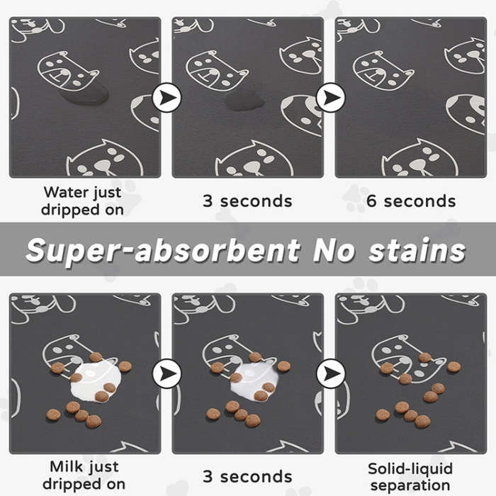 Pet Floor Mat Anti-Tear And Bite Absorbent Feeding Mat Sleeping Anti-Slip Dog Nest Pad, Style: Ca...