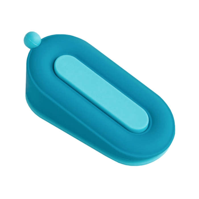 Household Hole-Free Fixed Doorstop Anti-Collision Donut Door Stopper(Blue)