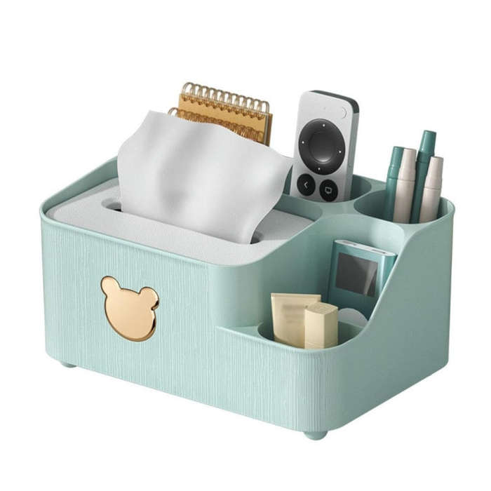 Drawing Paper Desktop Organizer Coffee Table Multifunctional Remote Control Storage Box, Color: G...