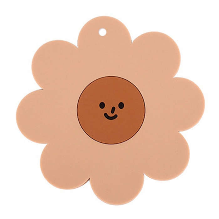 Sunflower Cute PVC Heat Insulation Mat Household High Temperature Resistant Table Pad, Style: Bro...