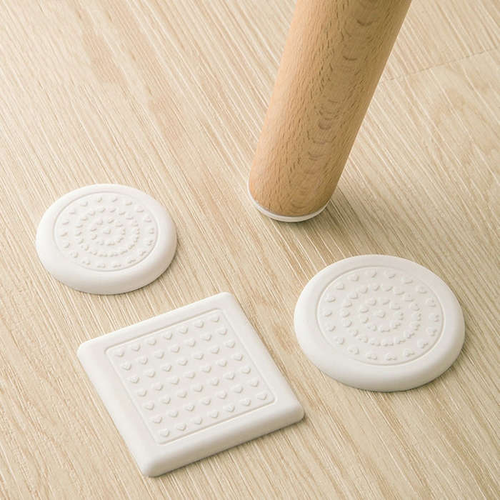 4pcs /Set Silent And Wear Resistant Chair Foot Cover Household Stool Anti-Slip Protective Pads, S...