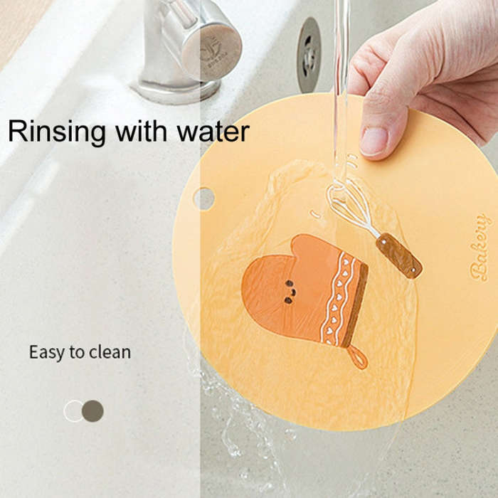 Household Cartoon Heat Insulation Mat Kitchen High Temperature Resistant Baking Placemats, Style:...