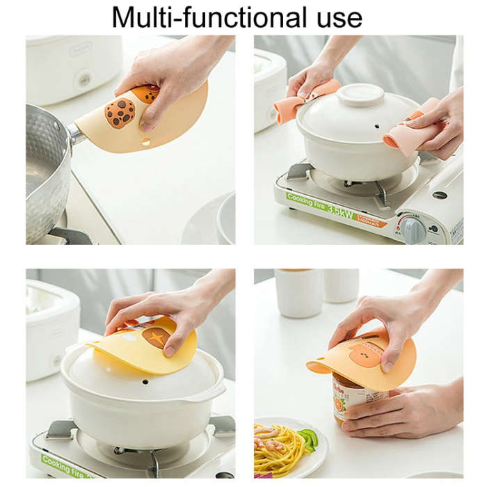 Household Cartoon Heat Insulation Mat Kitchen High Temperature Resistant Baking Placemats, Style:...