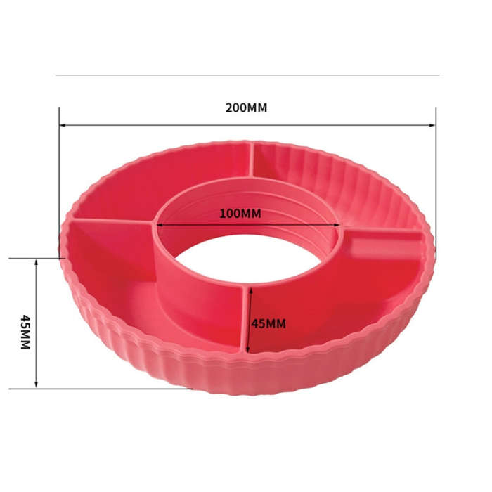 For Stanley Quencher 40oz Tumbler With Handle Snack Tray Silicone Reusable Snack Container(Pink)