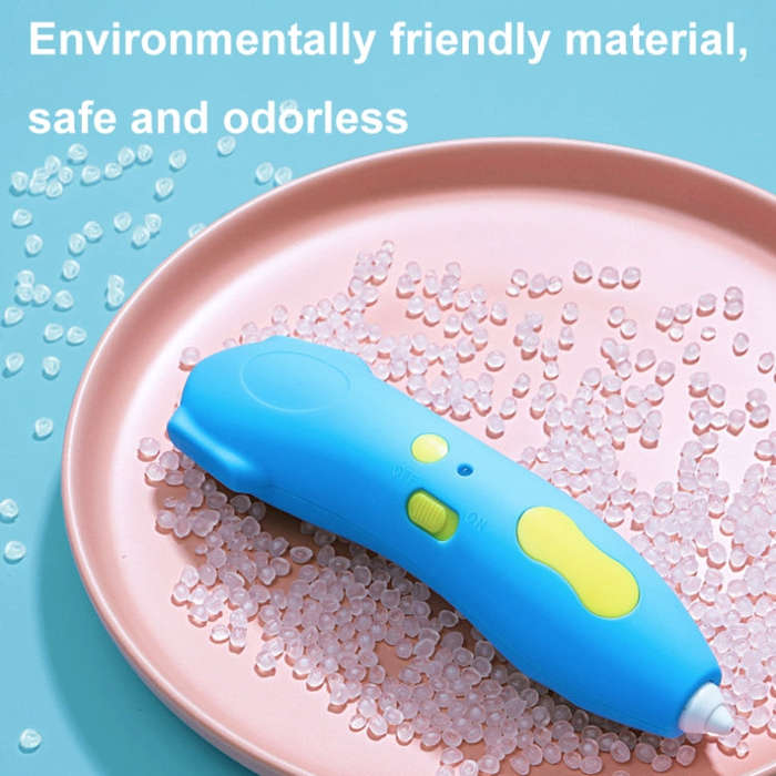 Infrared Sensing Low-temperature 3D Printing Pen Children DIY Graffiti Painting Pen(1000 mAh-Blue)