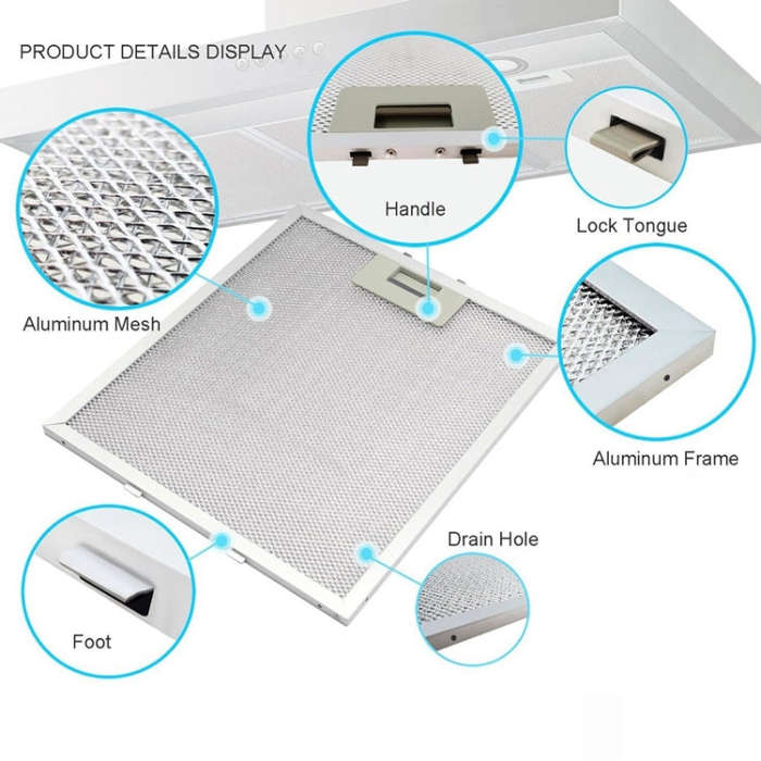For Broan 19329133 Range Hood Filter Replacement Part 260 x 230 x 9mm