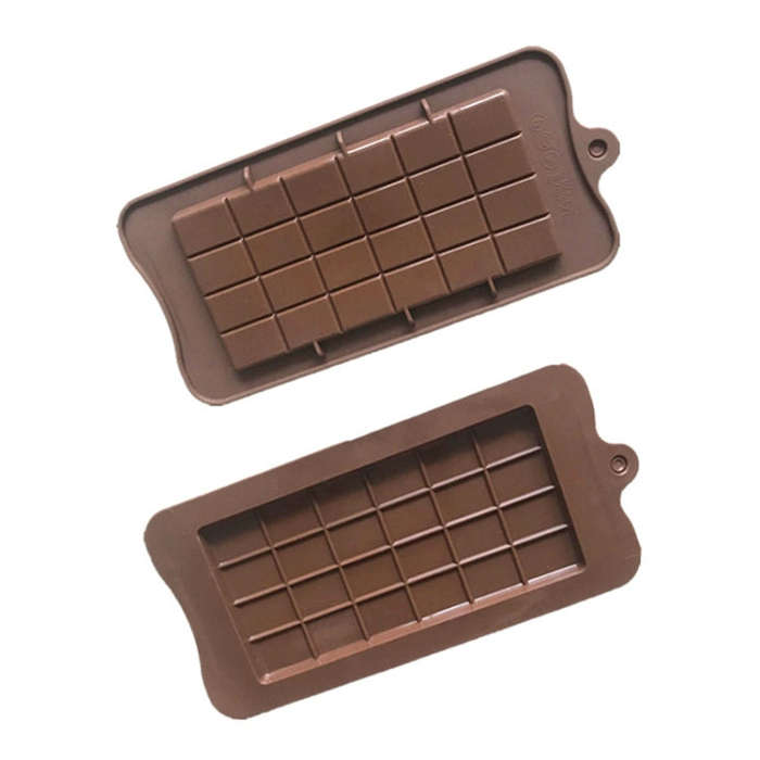 Full Plate Silicone Chocolate Block Mould High Temperature Resistant Baking DIY Mold(Chocolate Co...