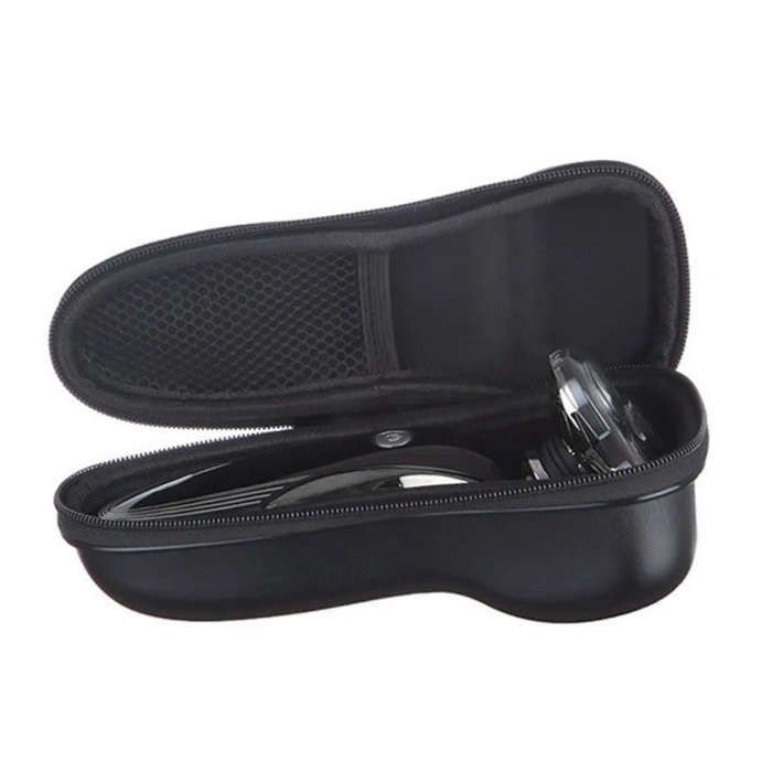 Electric Razor Storage Bag Waterproof and Anti-fall Protection Box for Most 2-head or 3-head Razors