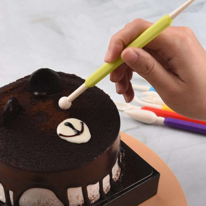 9 In 1 Plastic Fondant Sculpture Pen Tools Pottery Clay Sculpting Modeling Tools