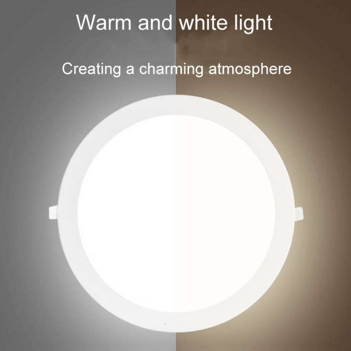 Recessed Concealed Ceiling Downlight Household Wide Voltage Thin Tube Panel Light, Model: 24W Squ...