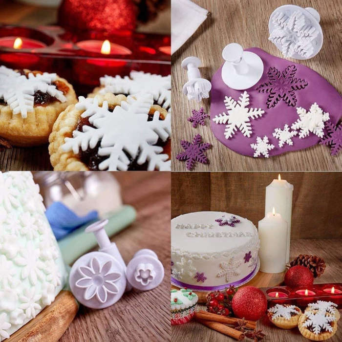 114 In 1 Fondant Cake Baking Decorating Tools Plunger Cutters Flower Moulds Set