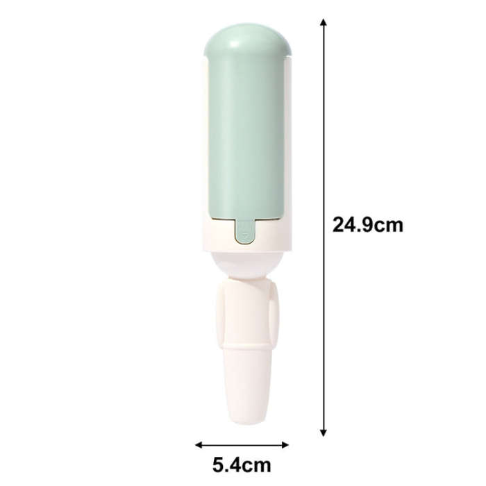 Cats Pet Hair Remover Static Adsorption Roller Clothes Sofa Hair Removal Brush(Red)