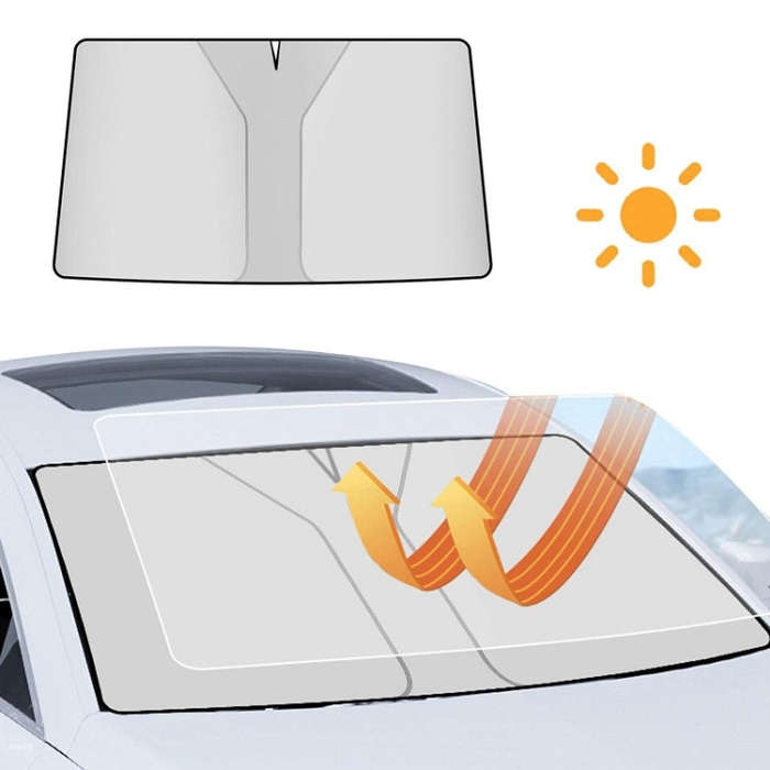 Car Windshield Sun Protection Heat Insulation Special-shaped Sunshade, Size: Large