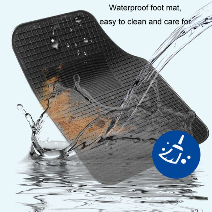 4pcs/Set Car PVC Anti-slip Waterproof Durable Floor Mats(Stripes)
