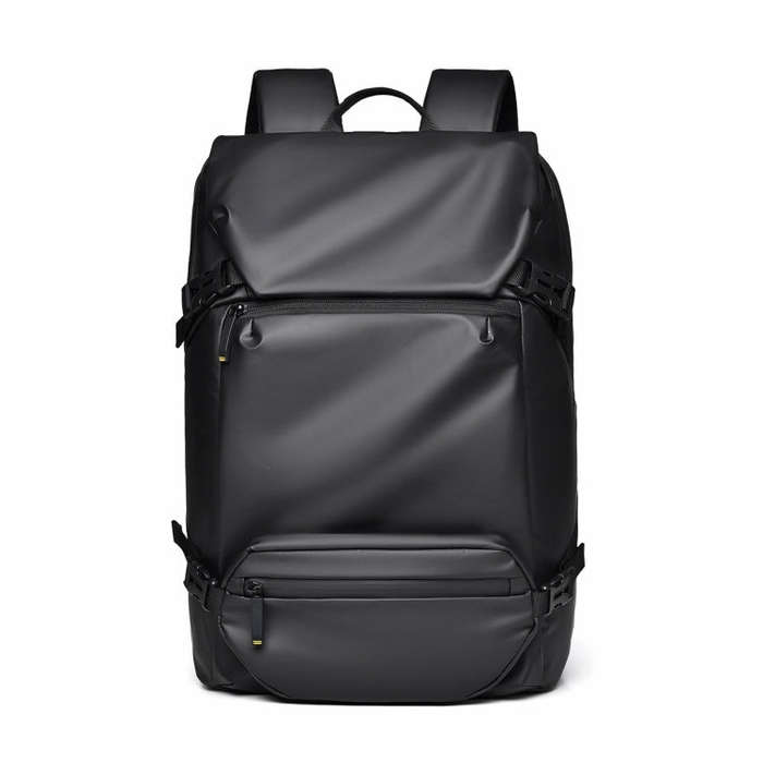 WEPOWER Men Double Shoulder Bag Large-capacity Computer Bag Traveling Backpack(Black)