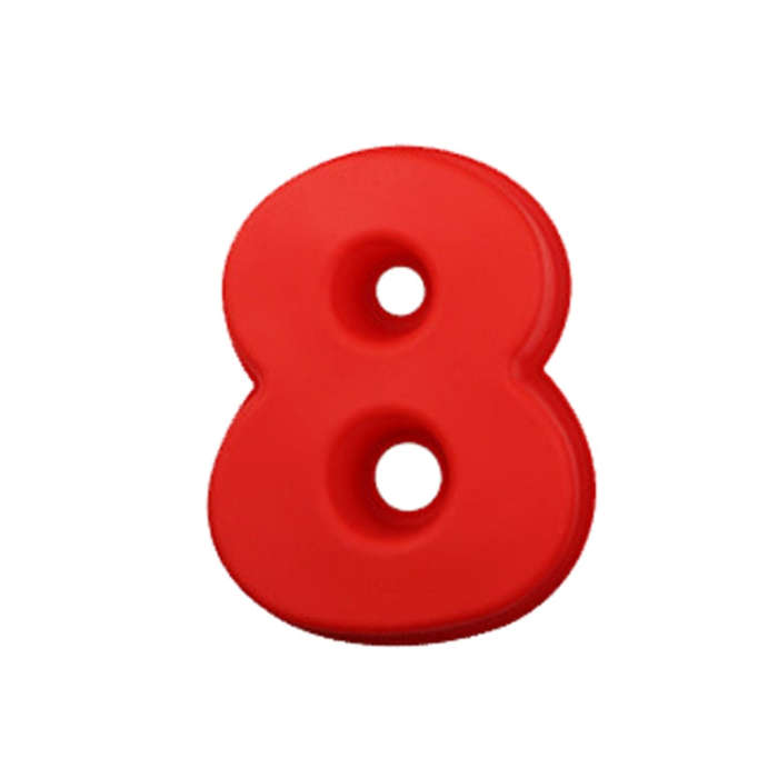 Digital Silicone Cake Baking Mold DIY Making Cookie Mould, Specification: Number 8