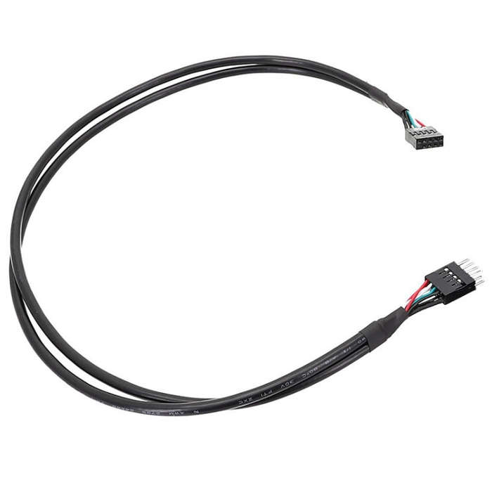 20cm Motherboard 9Pin USB2.0 Extension Cable 26AWG Double Shielded Cord