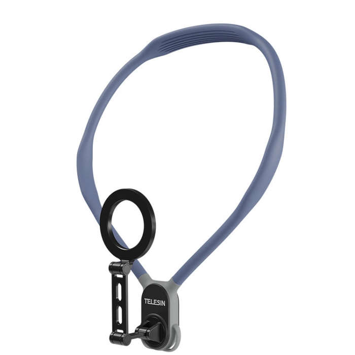 TELESIN MNM-002 Magsafe Magnetic Suction Mobile Phone Hanging Neck POV Viewing Angle Lazy Stand(B...