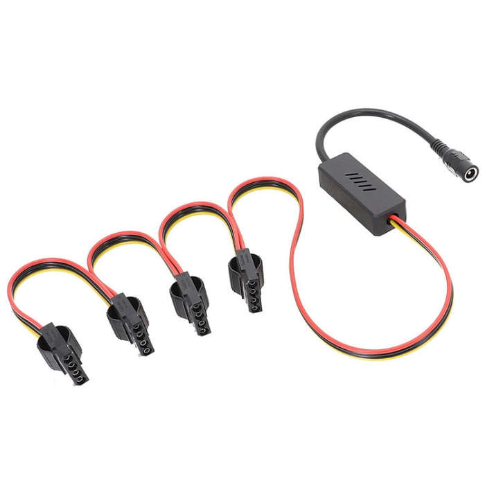 Adapter DC 5.5 x 2.5mm To Hard Disk Power Supply Cable, Model: DC To 4Pin One To Four