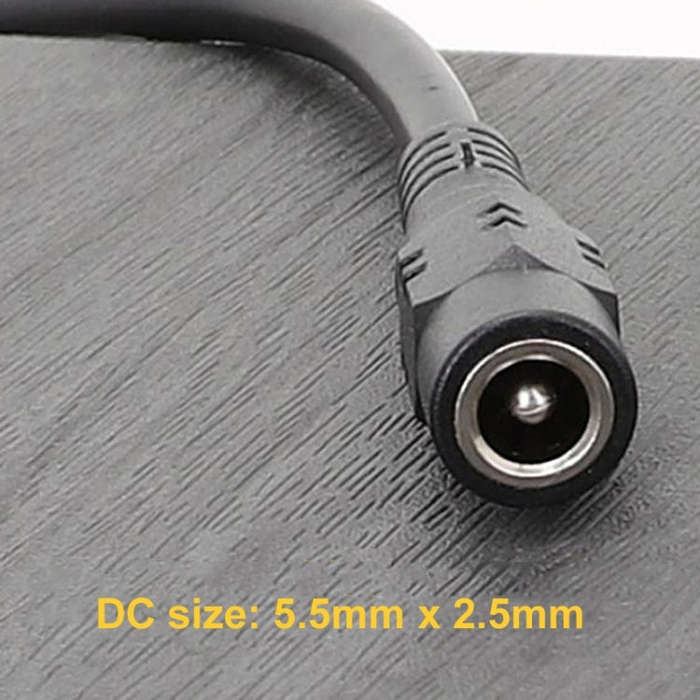 Adapter DC 5.5 x 2.5mm To Hard Disk Power Supply Cable, Model: DC To 4Pin One To Three
