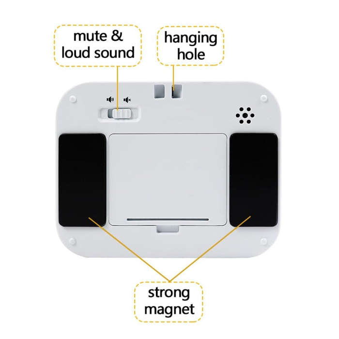 YS LED Rotating Timer IlSent Kitchen Time Manager(White)