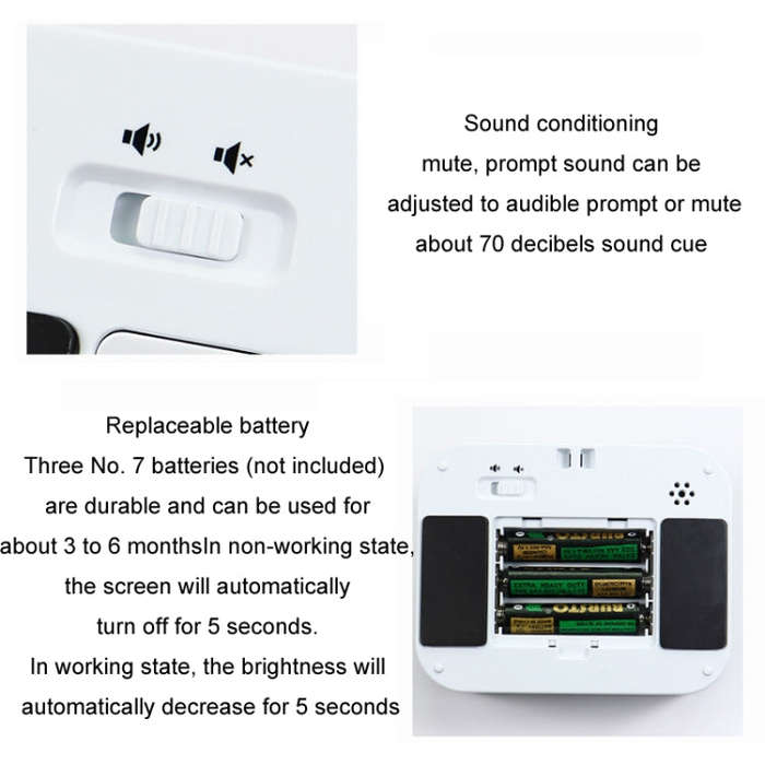 YS LED Rotating Timer IlSent Kitchen Time Manager(White)