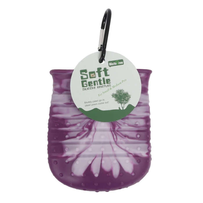Histotree Pet Foot Washing Cup Multifunctional Dog Paw Cleaning Brush, Color: Small (Purple)