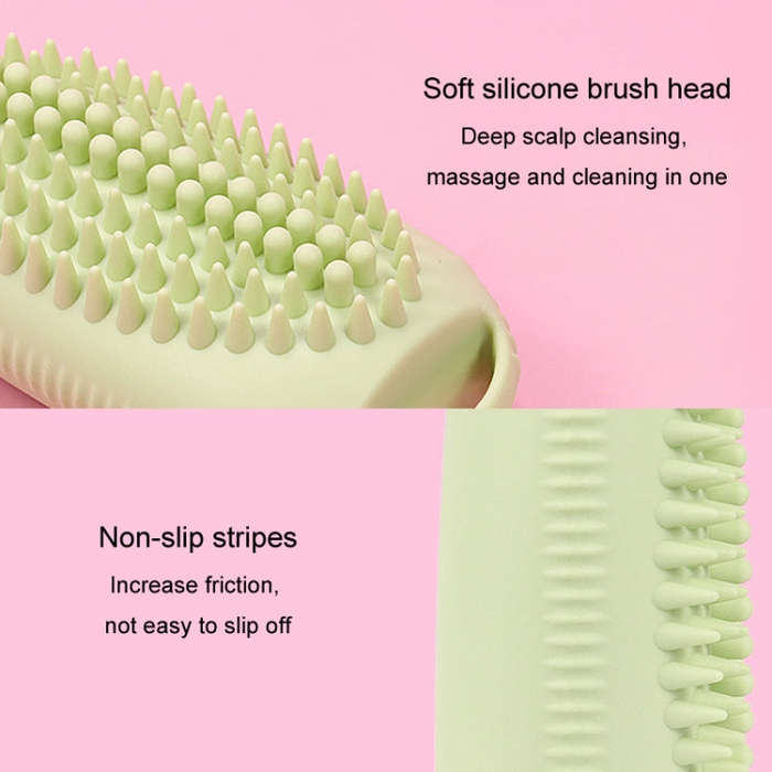 100ml 2 In1 Travel Dispenser Bottle Silicone Portable Massage Brush Shampoo Lotion Divider Bottle...