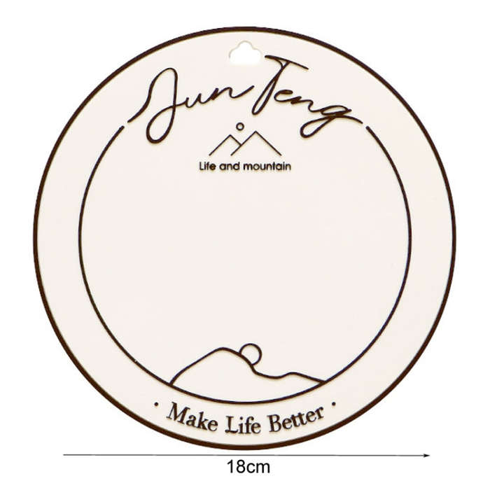 Anti-scald Table Heat Insulation Mat Coaster Simple Lines Greaseproof Non-slip Dinner Plate Pad(C...