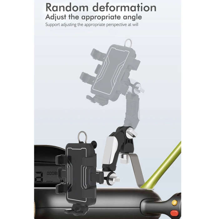 Motorcycle Bicycle Outdoor Cycling Navigation Phone Holder, Style: Rearview Mirror Bracket