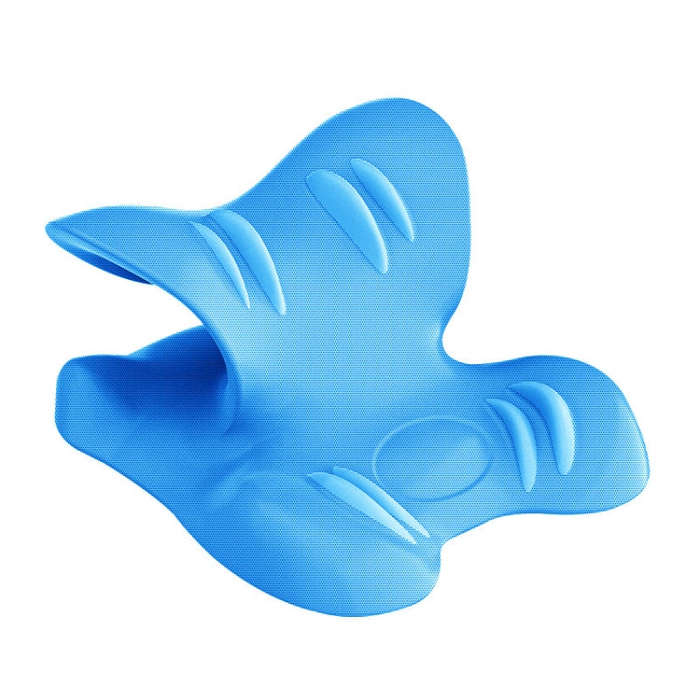 Neck Cervical Massager Cervical Corretor Acupressure C-type Traction Support Massage Pillow(Blue)