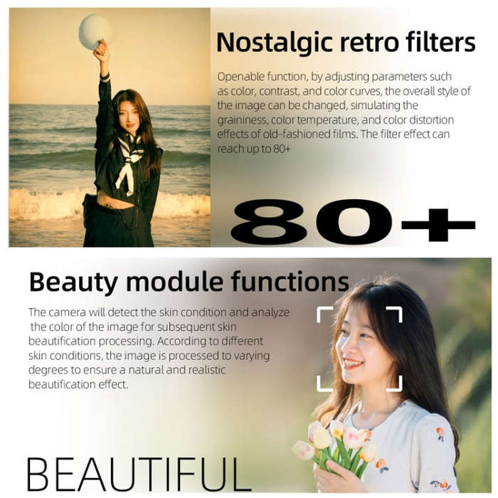 High-Definition CCD Digital Camera 64 Million WiFi Card Camera, Color: White + Microphone/Fill Li...