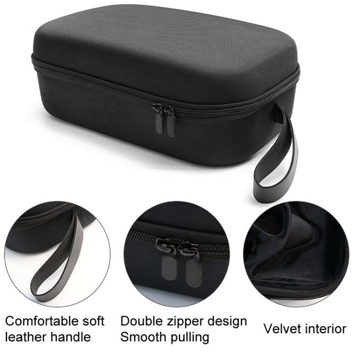 For Quest 2 / 3 VR Glasses Integrated Storage Protective Case Portable Hard Bag(Black)