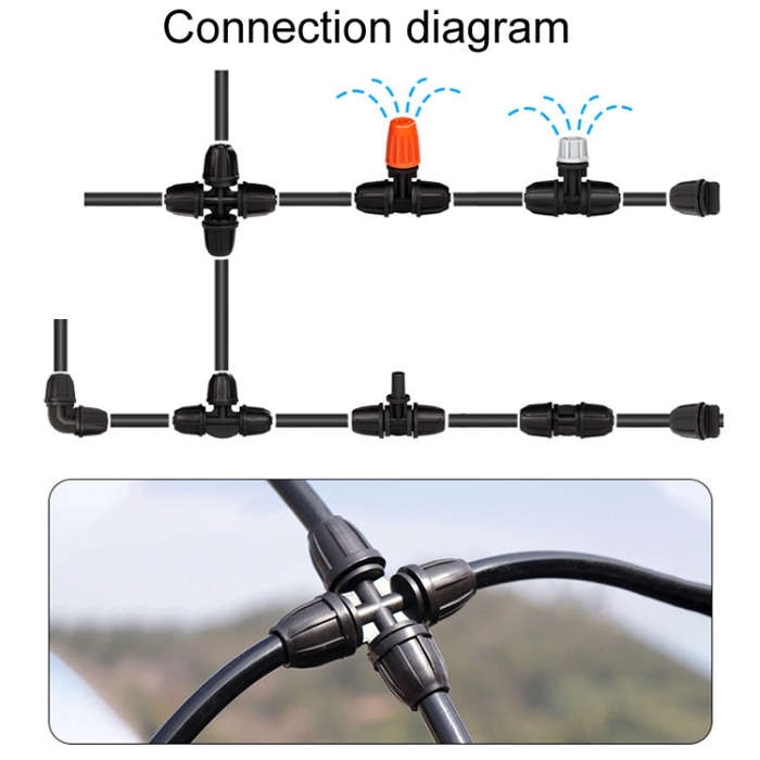 5pcs 4/7 Pipe Fitting Drip Irrigation Accessories Gardening Irrigation Watering Fittings(Straight...